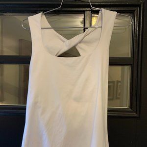 Prana White Tank Top, Size Small